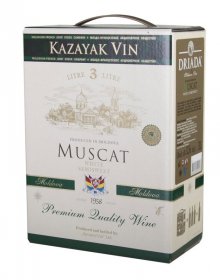 KAZAYAK - Muscat, bílé polosladké víno BIB 3L