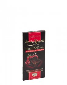 Hořká čokoláda s brusinkama a sezamem 100g - 72 % kakaa