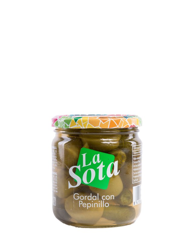 Olivy plněné okurkou v slano-kyselém nálevu 340 g
